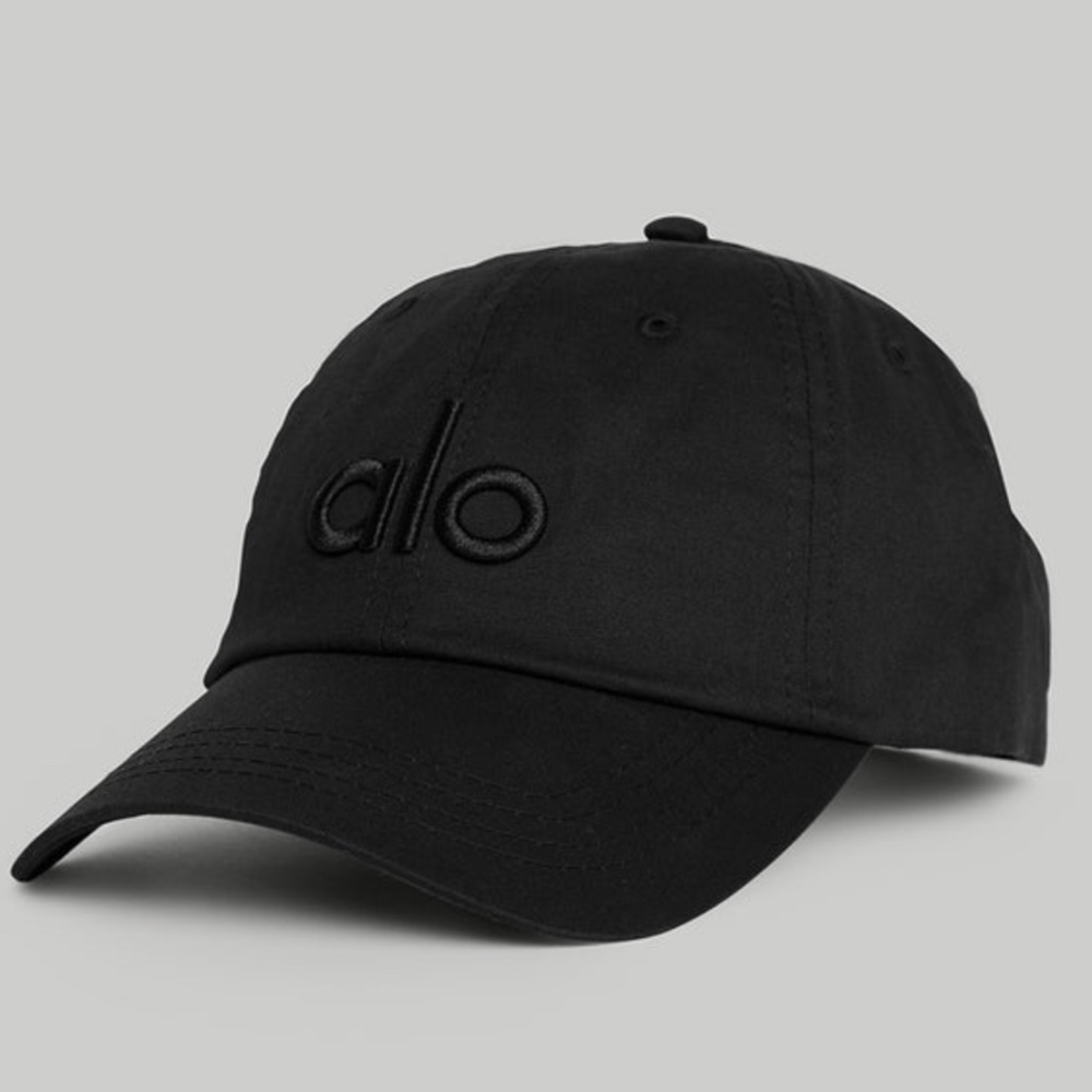 ALO OFF-DUTY CAP HAT Black one-size unisex NWT